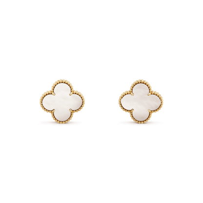 [⭐Aura]CLOVER MINI GOLD EARRINGS