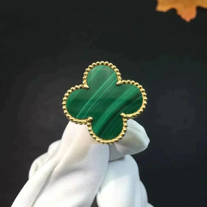 [⭐Aura]CLOVER MALACHITE RING
