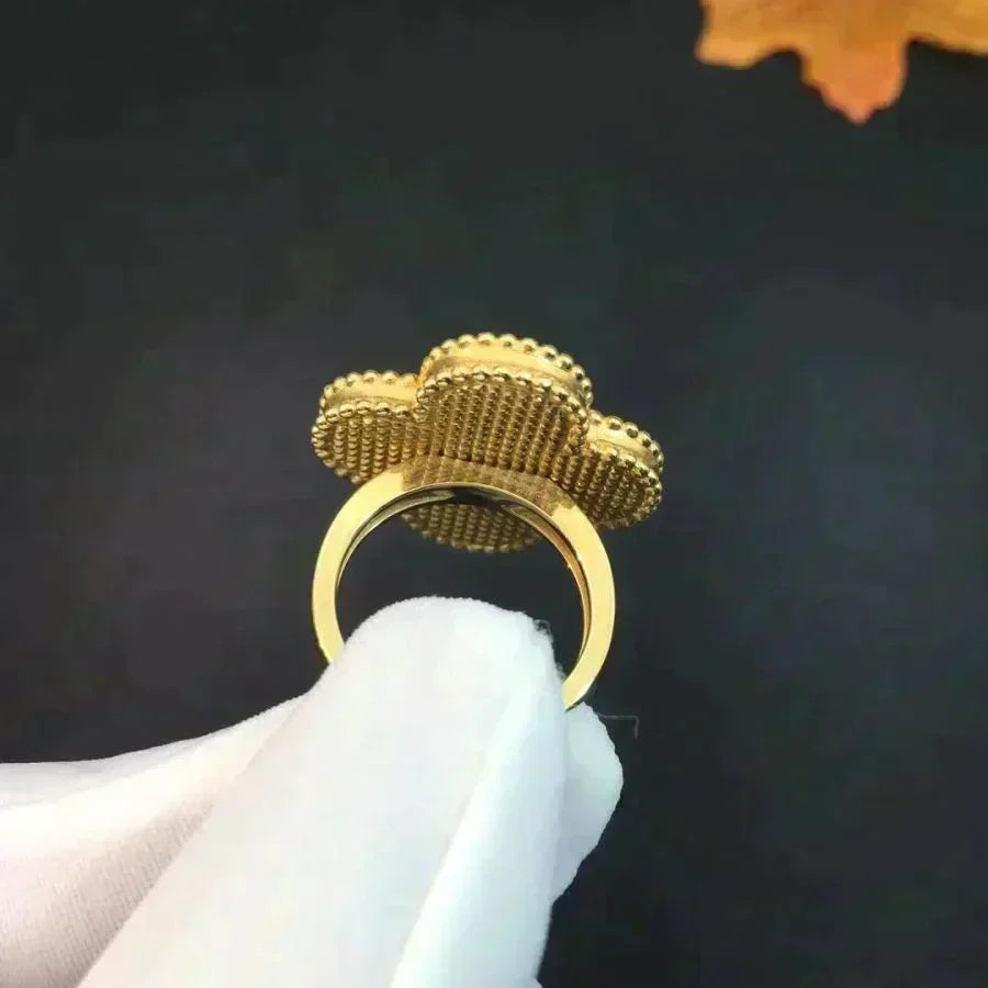 [⭐Aura]CLOVER MALACHITE RING
