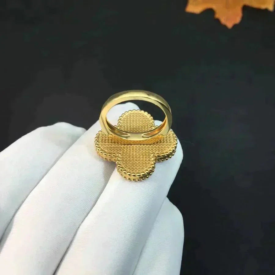 [⭐Aura]CLOVER MALACHITE RING