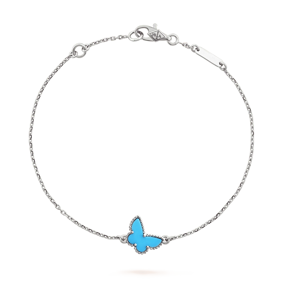 [⭐Aura]BUTTERFLY TURQUOISE BUTTERFLY BRACELET SILVER