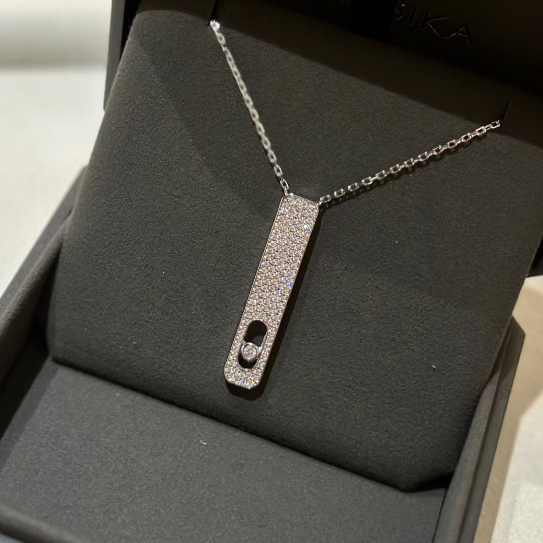 [⭐Aura]MY FIRST DIAMOND PAVED NECKLACE