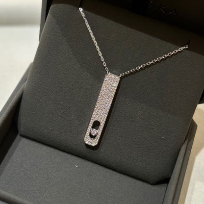 [⭐Aura]MY FIRST DIAMOND PAVED NECKLACE