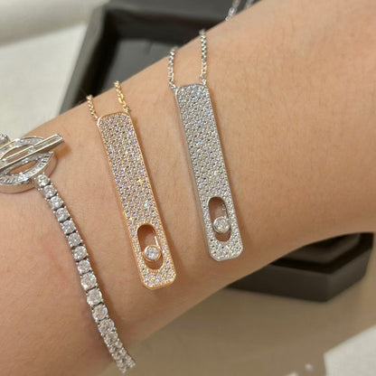 [⭐Aura]MY FIRST DIAMOND PAVED NECKLACE
