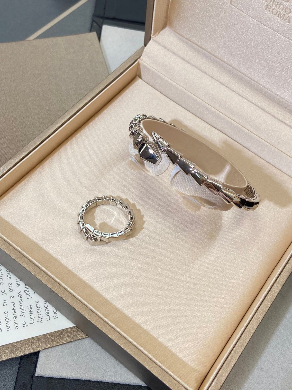 [⭐Aura]SERPENTI VIPER SILVER BRACELET