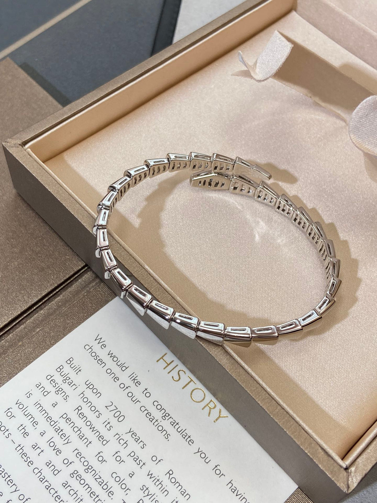 [⭐Aura]SERPENTI VIPER SILVER BRACELET