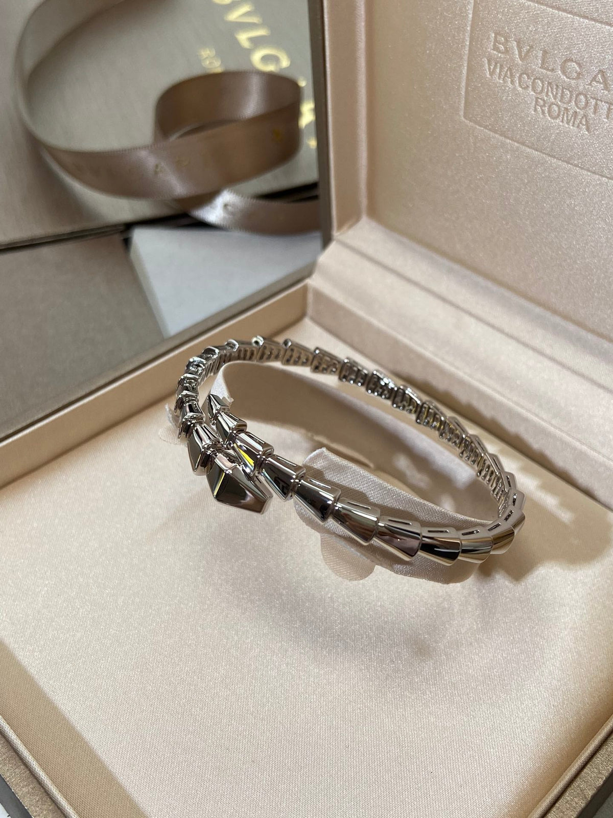[⭐Aura]SERPENTI VIPER SILVER BRACELET