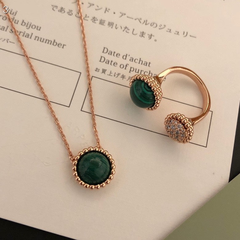 [⭐Aura]PERLEE COULEURS DIAMOND ROSE GOLD BETWEEN THE FINGER RING