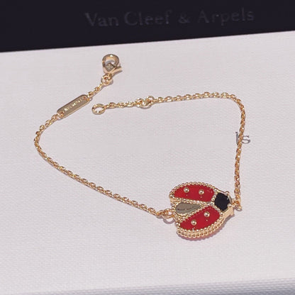 [⭐Aura]LUCKY SPRING 1 MOTIF PINK GOLD BRACELET
