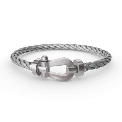 [⭐Aura]FORCE LARGE HORSESHOE NO DIAMOND BRACELET SILVER