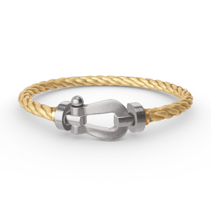[⭐Aura]FORCE LARGE HORSESHOE NO DIAMOND BRACELET SILVER