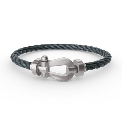 [⭐Aura]FORCE LARGE HORSESHOE NO DIAMOND BRACELET SILVER