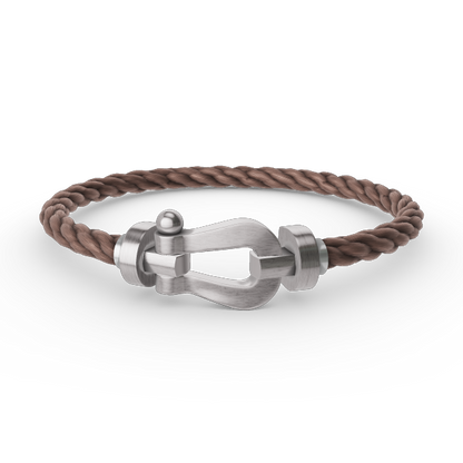 [⭐Aura]FORCE LARGE HORSESHOE NO DIAMOND BRACELET SILVER