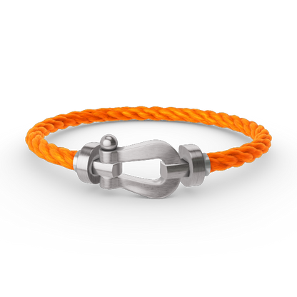 [⭐Aura]FORCE LARGE HORSESHOE NO DIAMOND BRACELET SILVER