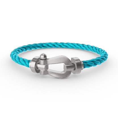 [⭐Aura]FORCE LARGE HORSESHOE NO DIAMOND BRACELET SILVER