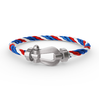 [⭐Aura]FORCE LARGE HORSESHOE NO DIAMOND BRACELET SILVER