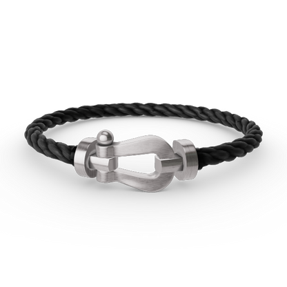 [⭐Aura]FORCE LARGE HORSESHOE NO DIAMOND BRACELET SILVER