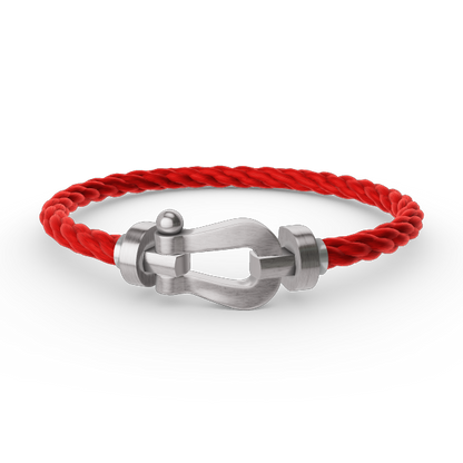 [⭐Aura]FORCE LARGE HORSESHOE NO DIAMOND BRACELET SILVER