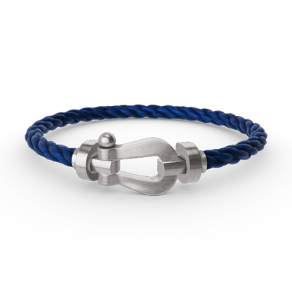 [⭐Aura]FORCE LARGE HORSESHOE NO DIAMOND BRACELET SILVER