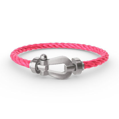 [⭐Aura]FORCE LARGE HORSESHOE NO DIAMOND BRACELET SILVER