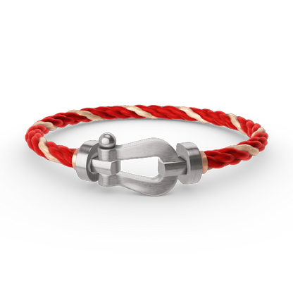 [⭐Aura]FORCE LARGE HORSESHOE NO DIAMOND BRACELET SILVER
