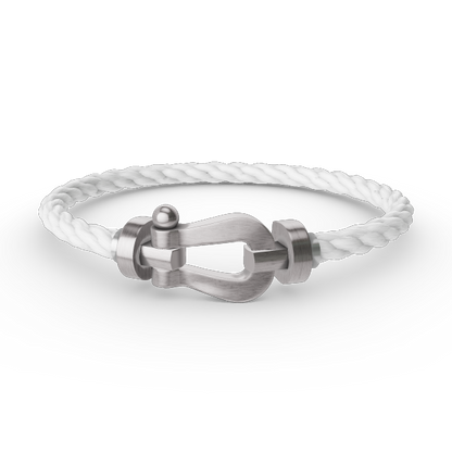 [⭐Aura]FORCE LARGE HORSESHOE NO DIAMOND BRACELET SILVER