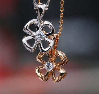 [⭐Aura]FIOREVER NECKLACE DIAMOND CENTER