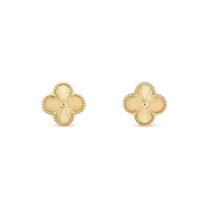 [⭐Aura]CLOVER MEDIUM 1 MOTIFS LASER EARRINGS