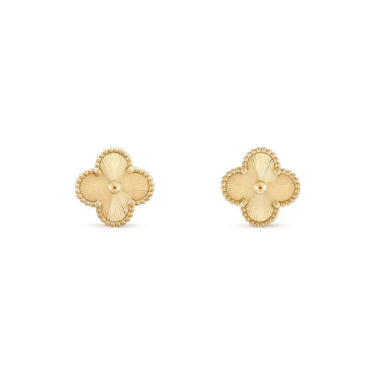 [⭐Aura]CLOVER MEDIUM 1 MOTIFS LASER EARRINGS