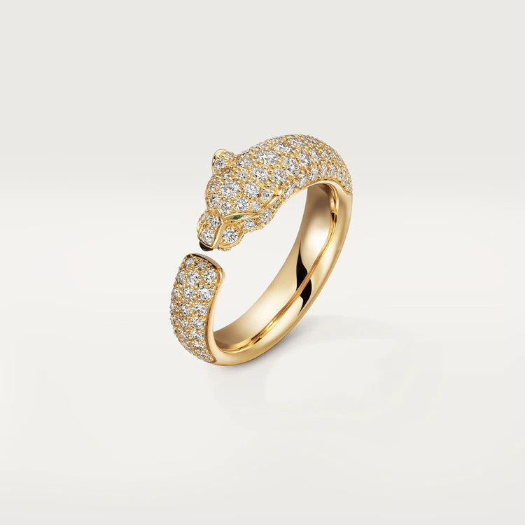 [⭐Aura]PANTHERE PINK GOLD DIAMOND RING