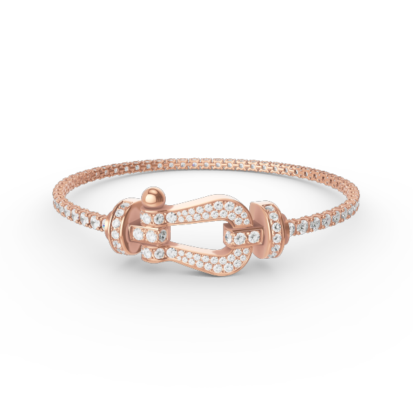 [⭐Aura]FORCE  LARGE HORSESHOE FULL DIAMOND TENNIS BRACELET